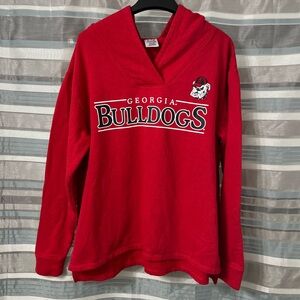 Georgia Bulldogs Red Pullover Hoodie